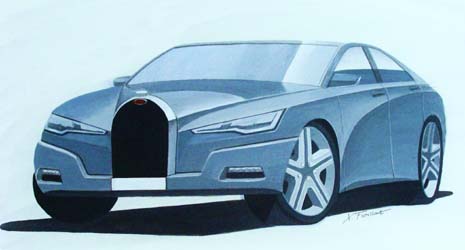 Projet de Bugatti quatre portes